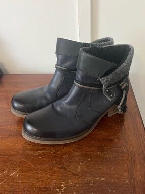 Rieker Women's Fee 38 Gray Blue Ankle Boot size 42